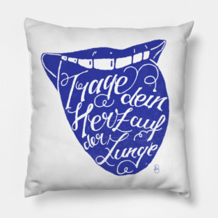Wear your heart on your tongue Pillow