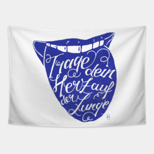 Wear your heart on your tongue Tapestry