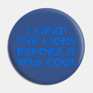 vintage grunge detroit - i liked the lions before it was cool Pin