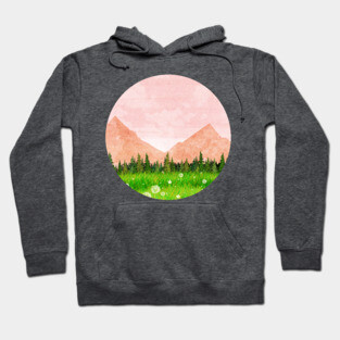 Pink Landscape Hoodie