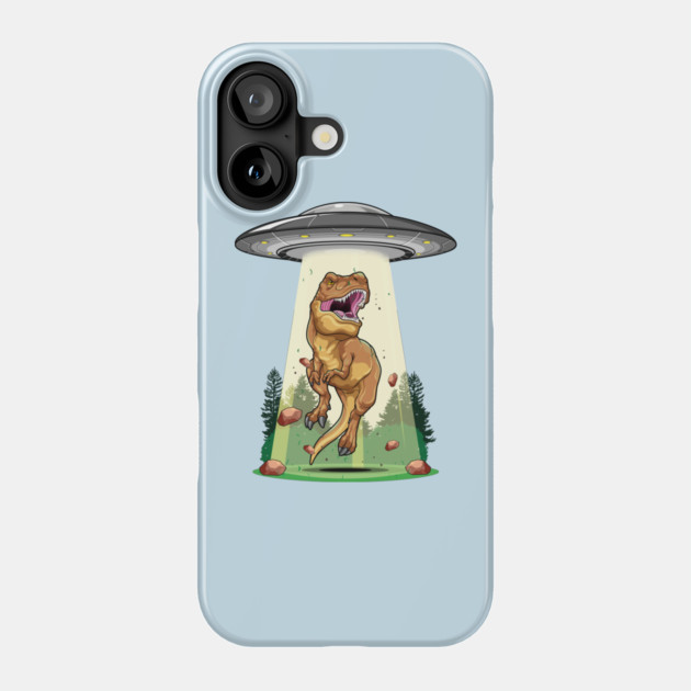 Cosmic Encounter:  Dinosaur Alien Abduction Phone Case by GoshWow®