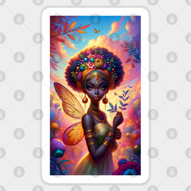 Nubian Fairy Sticker by HolidayBug