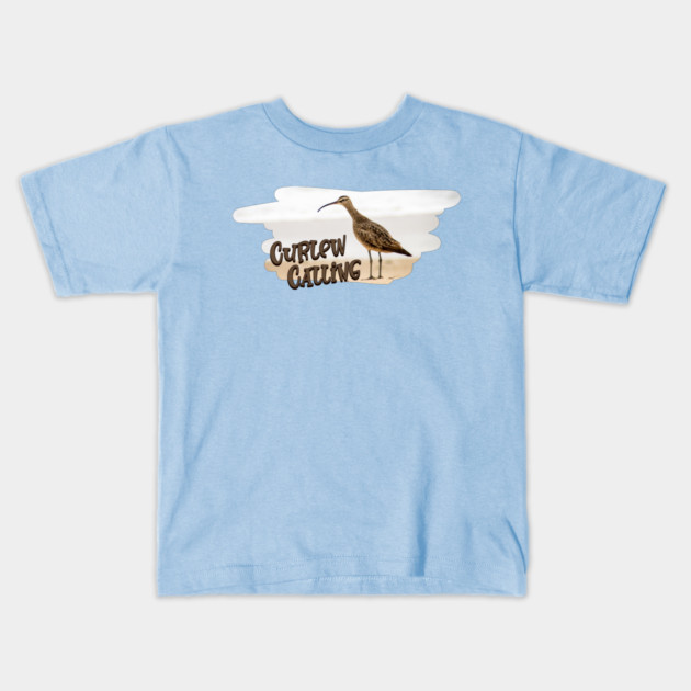 Curlew Day Curlew Calling Kids T-Shirt by HolidayBug