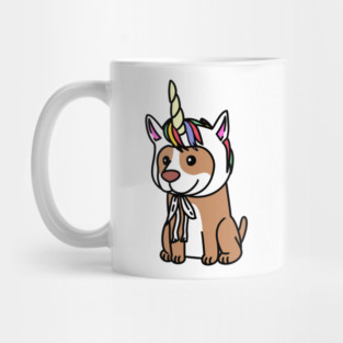 Pit Bull Unicorn Hat Mug