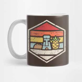 Retro Badge Pineapple Under The Sea Mug