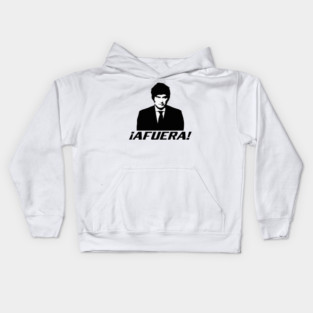 Javier Milei Afuera Kids Hoodie