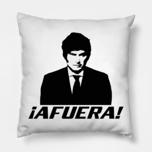 Javier Milei Afuera Pillow