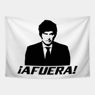 Javier Milei Afuera Tapestry