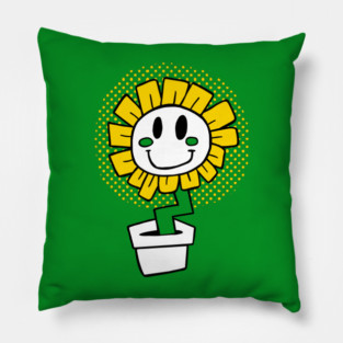Happy Flower Pot Pillow