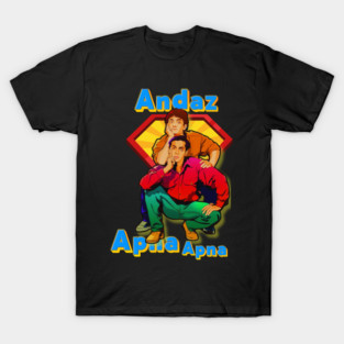 Andaz Apna Apna pop art l Bollywood movie l Desi l Indian movie pop art T-Shirt