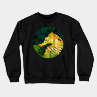 Yellow Seahorse Crewneck Sweatshirt