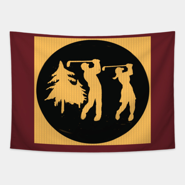 Couples Golf Tapestry by DonWillisJrArt