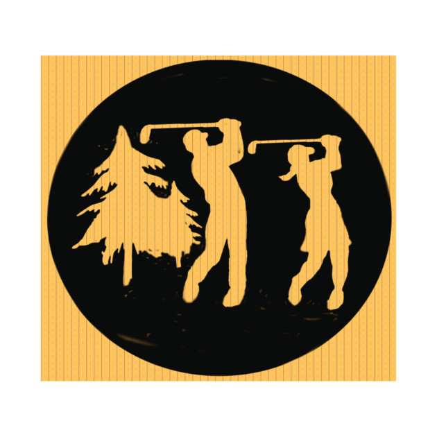 Couples Golf by DonWillisJrArt