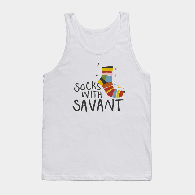 Socks with Savant Tank Top by DIGITAL MERCH CREATIONS