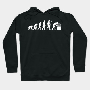 3D Printing Human Evolution Silhouette Funny 3D Printer Lovers Hoodie