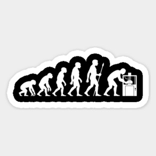 3D Printing Human Evolution Silhouette Funny 3D Printer Lovers Magnet