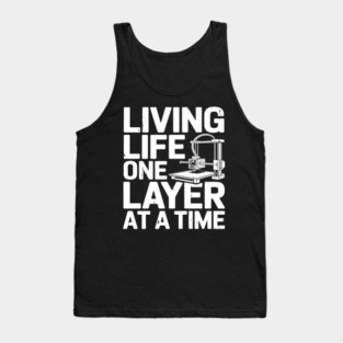 Cool 3D Printing Art For Men Women 3D Printing Printer Lover Tank Top