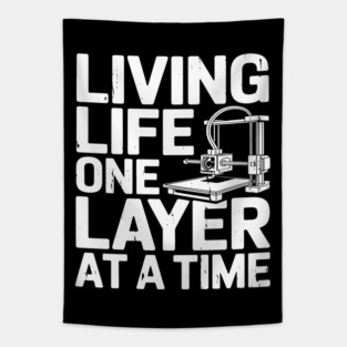 Cool 3D Printing Art For Men Women 3D Printing Printer Lover Tapestry