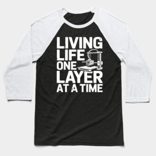 Cool 3D Printing Art For Men Women 3D Printing Printer Lover Baseball T-Shirt