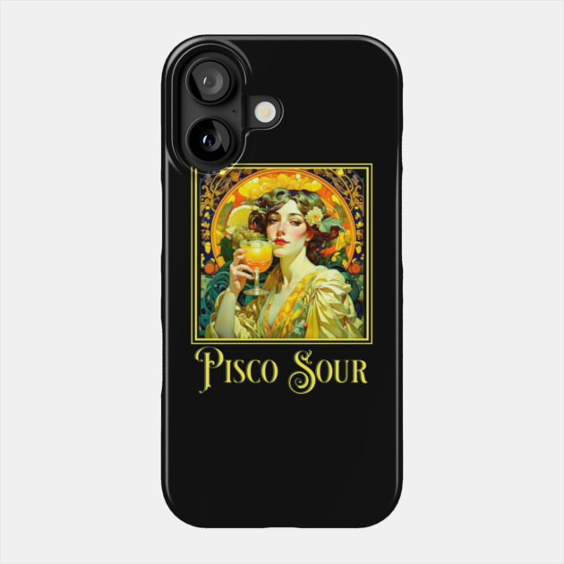 Art Nouveau Pisco Sour Phone Case by HolidayBug