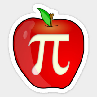 Apple Pi Day Pun Sticker