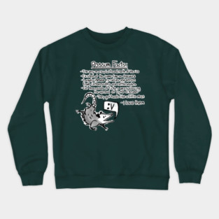 Possum facts Crewneck Sweatshirt