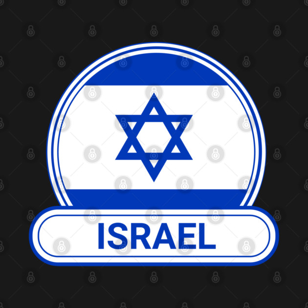 Israel Country Badge - Israel Flag by Yesteeyear