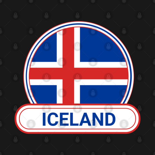 Iceland Country Badge - Iceland Flag by Yesteeyear