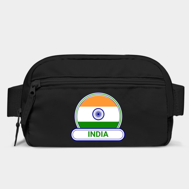 India Country Badge - India Flag by Yesteeyear