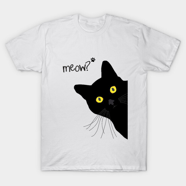 Meow! Black Cat T-Shirt
