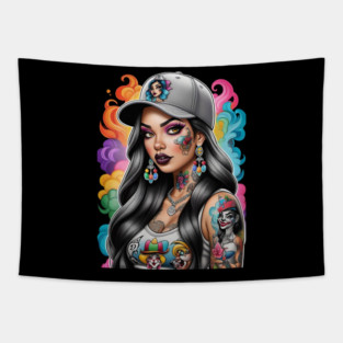 Chicana Style Tapestry