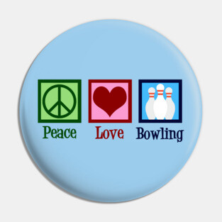 Peace Love Bowling Pin