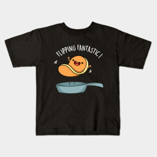 Flippin Fantastic Cute Pancake Pun Kids T-Shirt