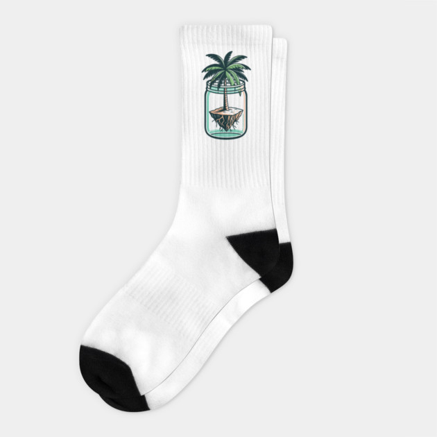 Island In a Bottle Socks by WarFX Designs