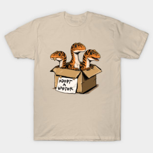 Prehistoric Adoption: Adopt a Raptor T-Shirt