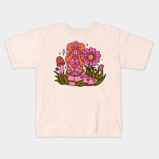 Bow Cowgirl Boot Kids T-Shirt