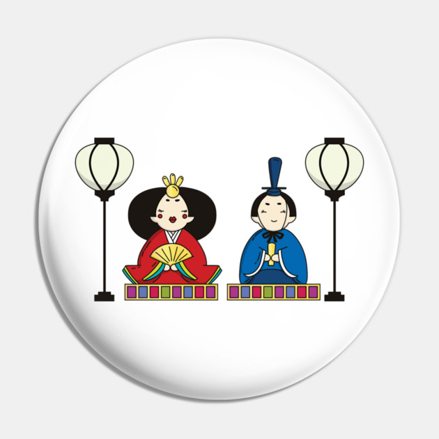 Colorful Hina Matsuri Dolls Pin by HolidayBug
