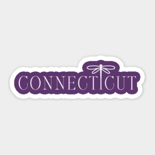 Connecticut - dragonfly Sticker