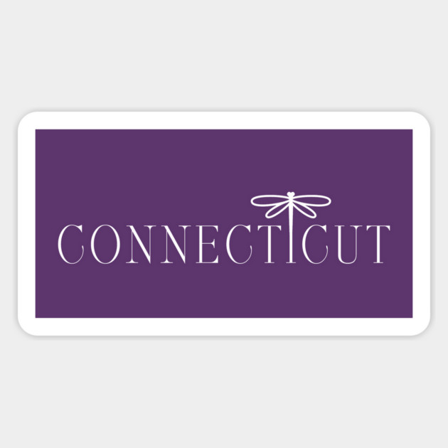 Connecticut - dragonfly Magnet by Stars Hollow Mercantile