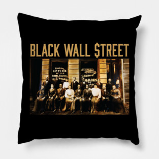 Black Wall Street, Black History Pillow