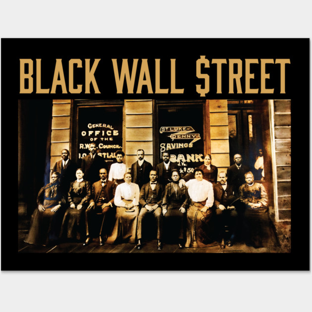 Black Wall Street, Black History Wall Art by UrbanLifeApparel