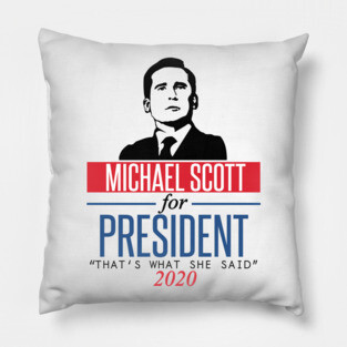 Michael Scott for President Pillow