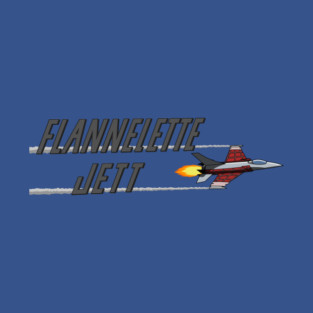 Flannelette Jett Logo (Grey) T-Shirt