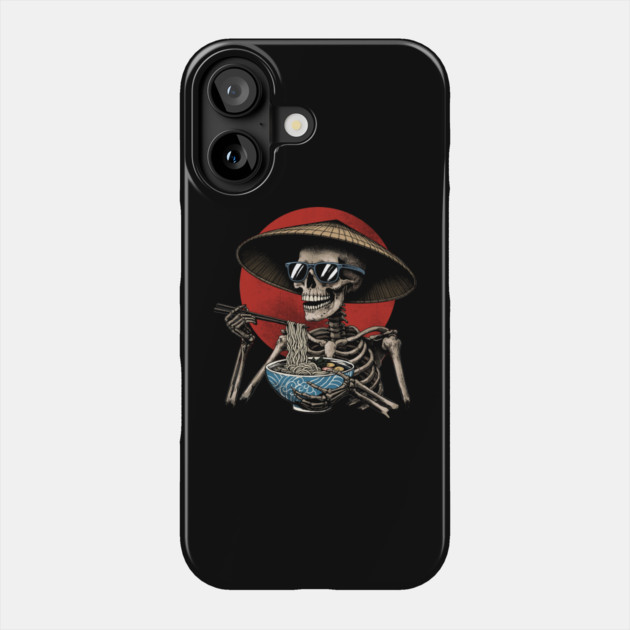 Eternal Noodle Feast: Skele-Ramen Delight Phone Case by GoshWow®