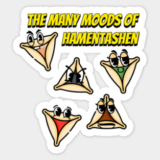 The Moods of Hamentashen Sticker