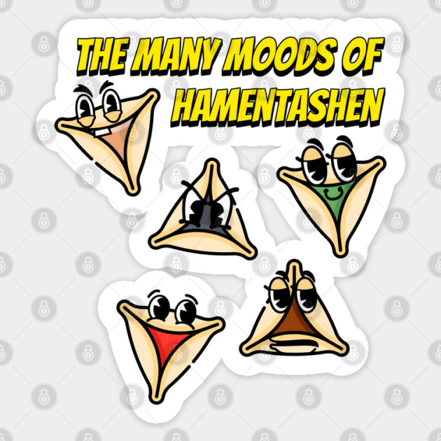 The Moods of Hamentashen Sticker by HolidayBug