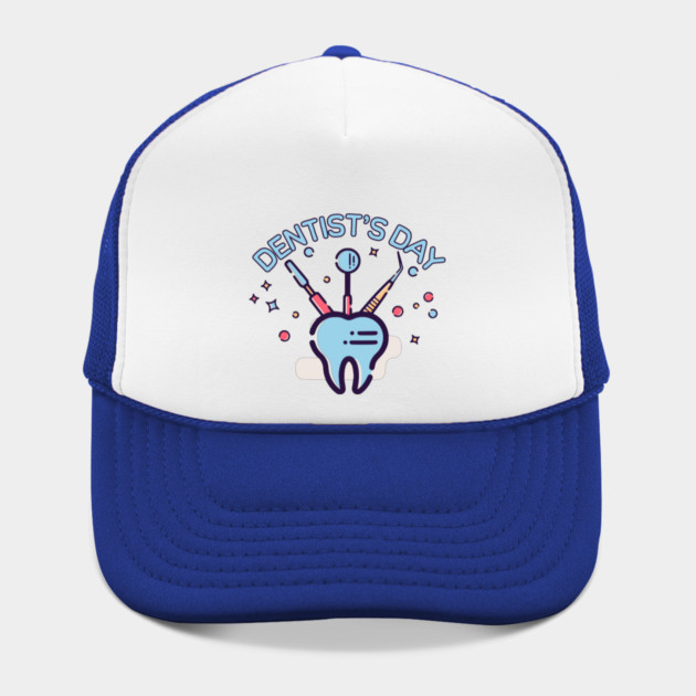 Retro Dentist’s Day, tooth and dental tools by HolidayBug