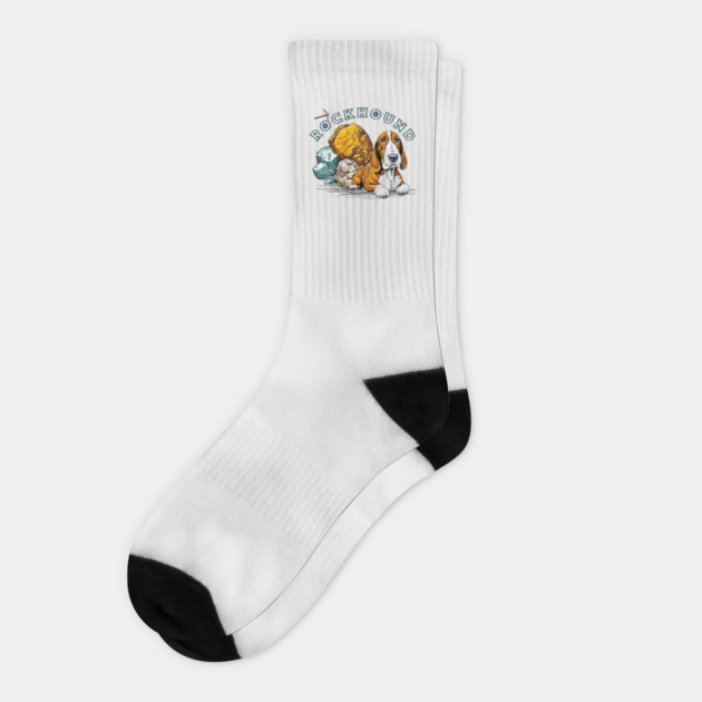 Rockhound Pun Socks by HolidayBug
