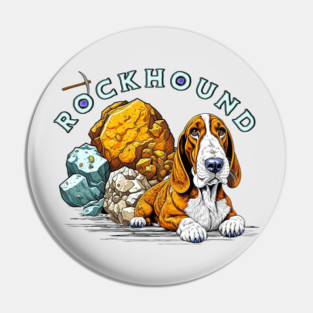 Rockhound Pun Pin