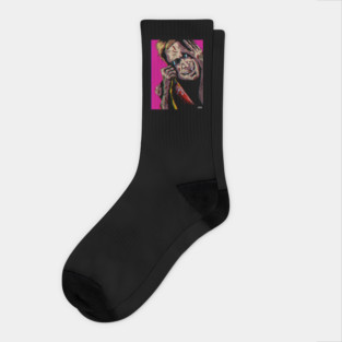 Victor Zsasz "Zombie World" portrait (digital) Socks